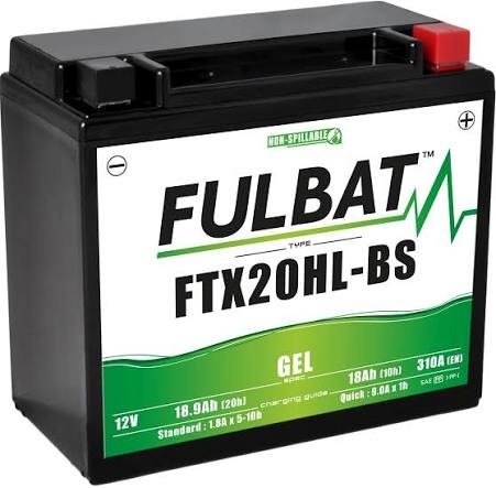 BAT FUL GEL MOTO FTX20HL-BS